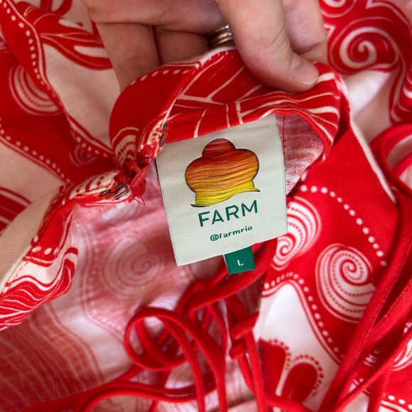 Farm Rio Red Seashell Dress - Picture 6 of 6